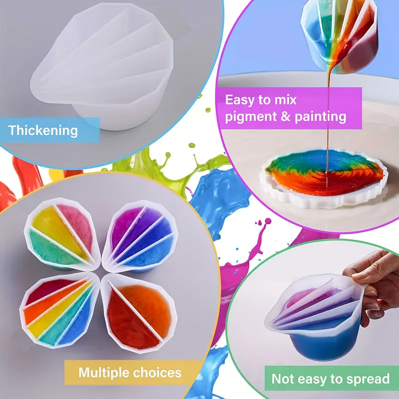 Split Cup For Paint Pouring,Re - Mixing Cup Silicone ulasan dan harga