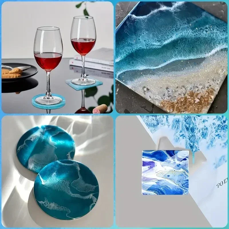 5Pcs/Set DlY Epoxy Resin Cup C - Silicone Mold Tray ulasan dan harga