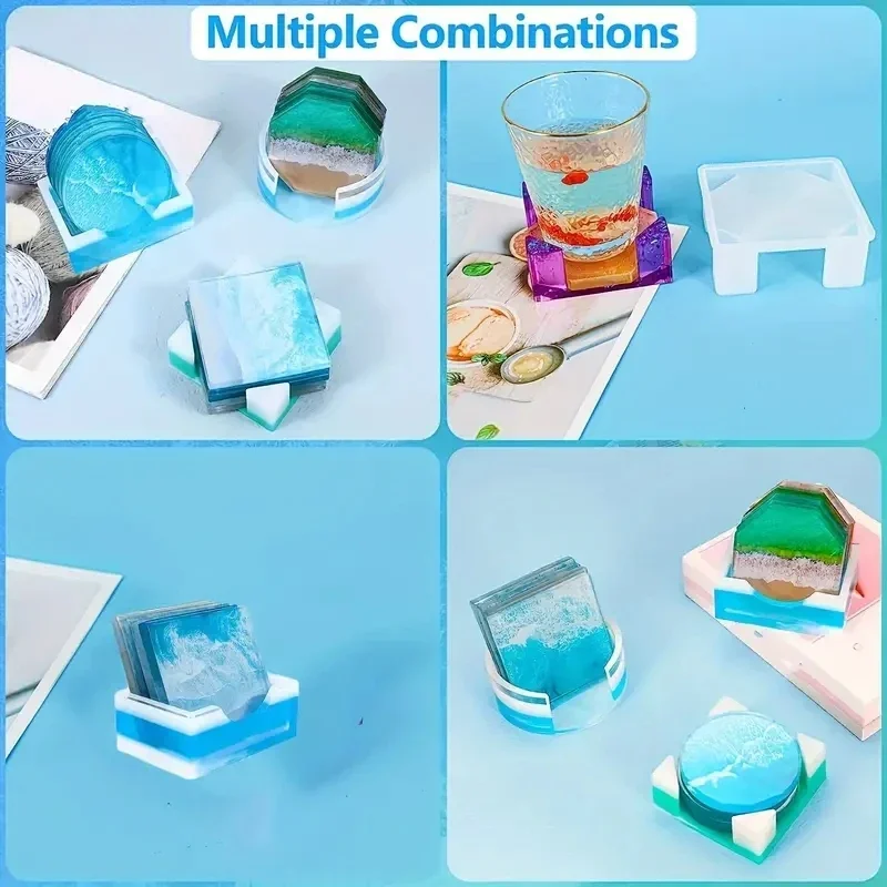 5Pcs/Set DlY Epoxy Resin Cup C - Silicone Mold Tray ulasan dan harga