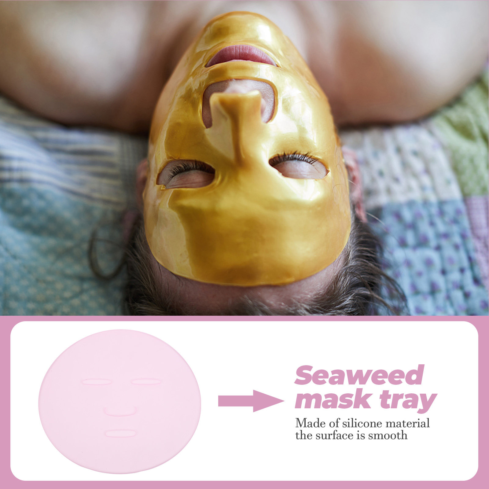 2Pcs DIY Seaweed Mask Mold Reu - Silicone Mold Tray ulasan dan harga