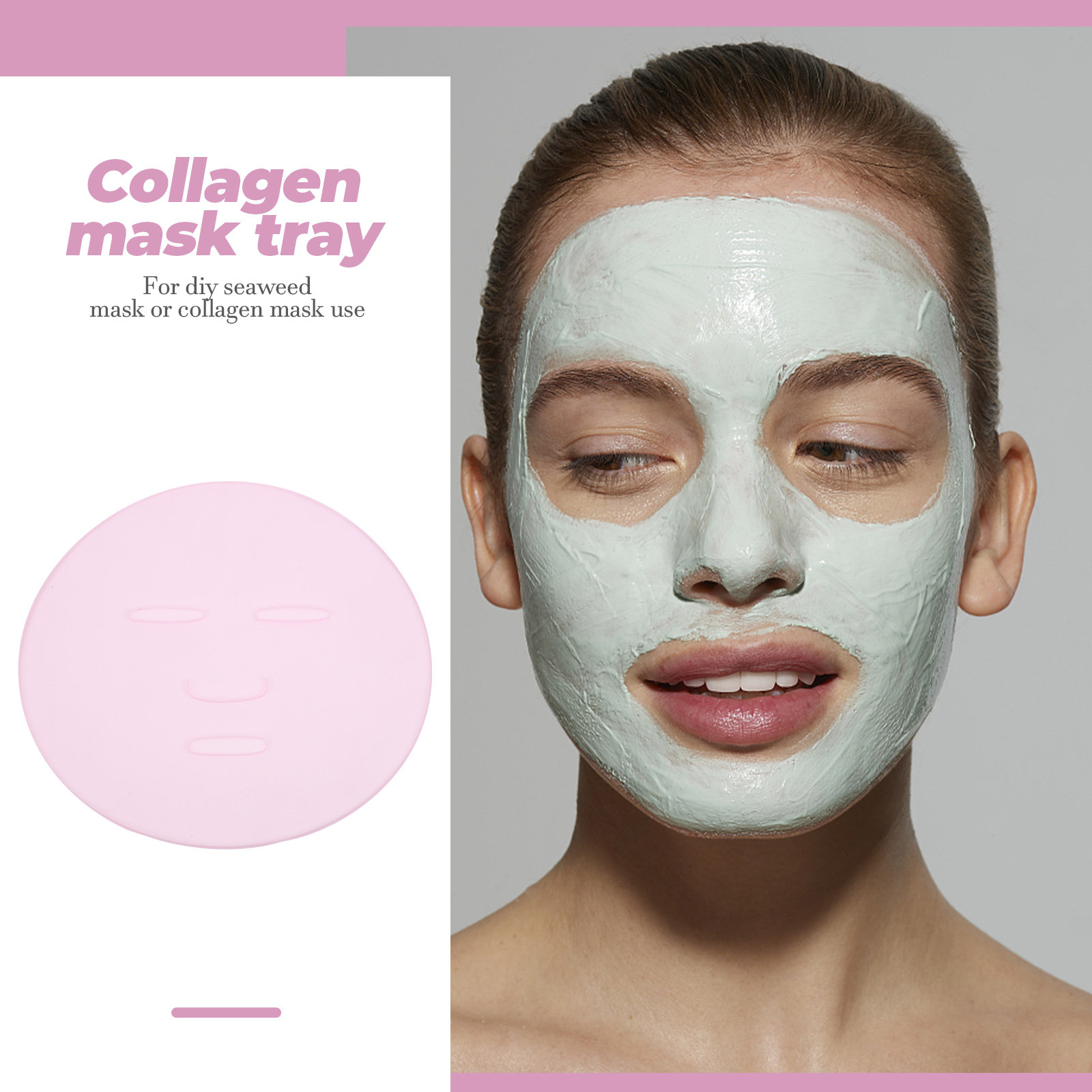 2Pcs DIY Seaweed Mask Mold Reu - Silicone Mold Tray ulasan dan harga