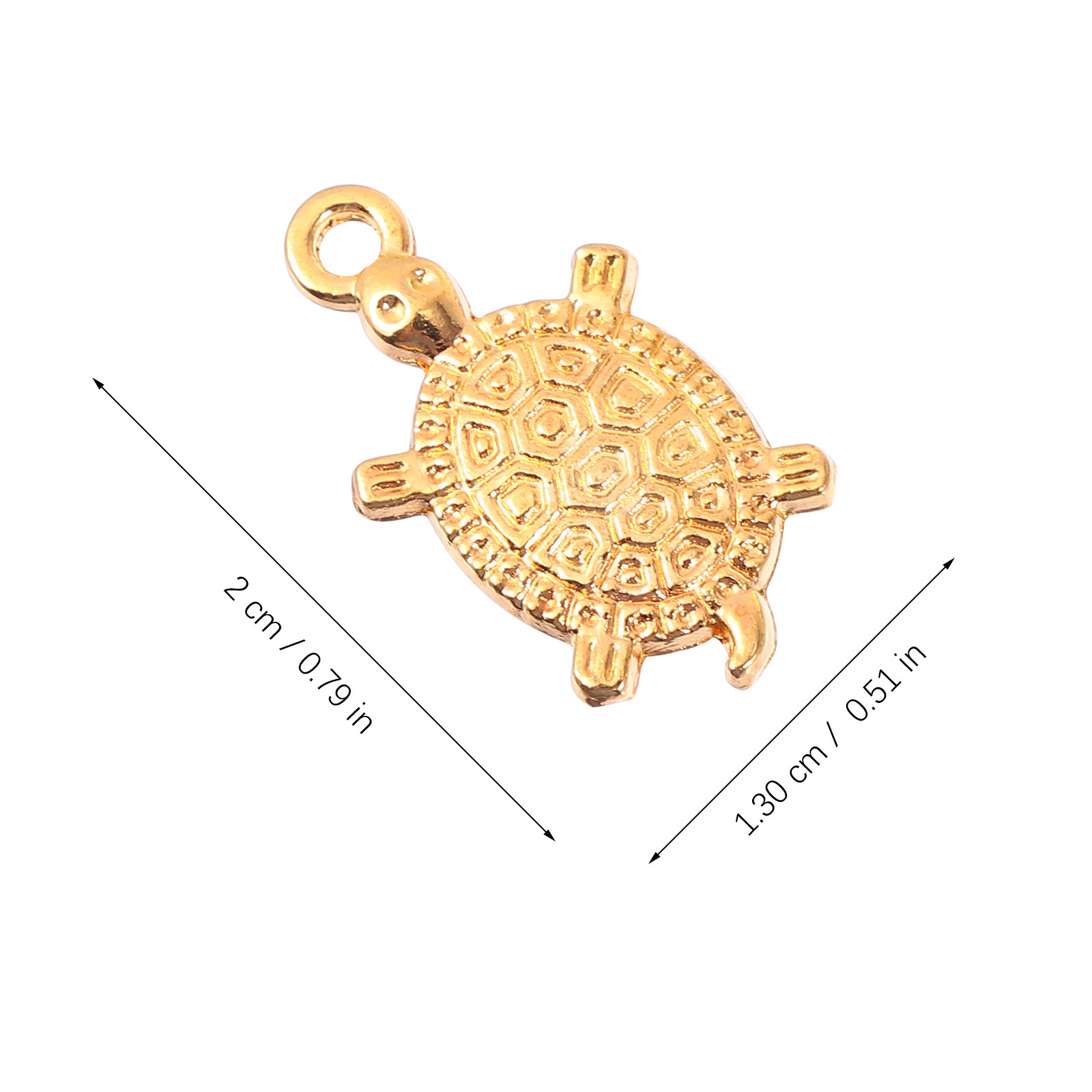 100Pcs Alloy Golden Tortoise O - Crafting Resin ulasan dan harga