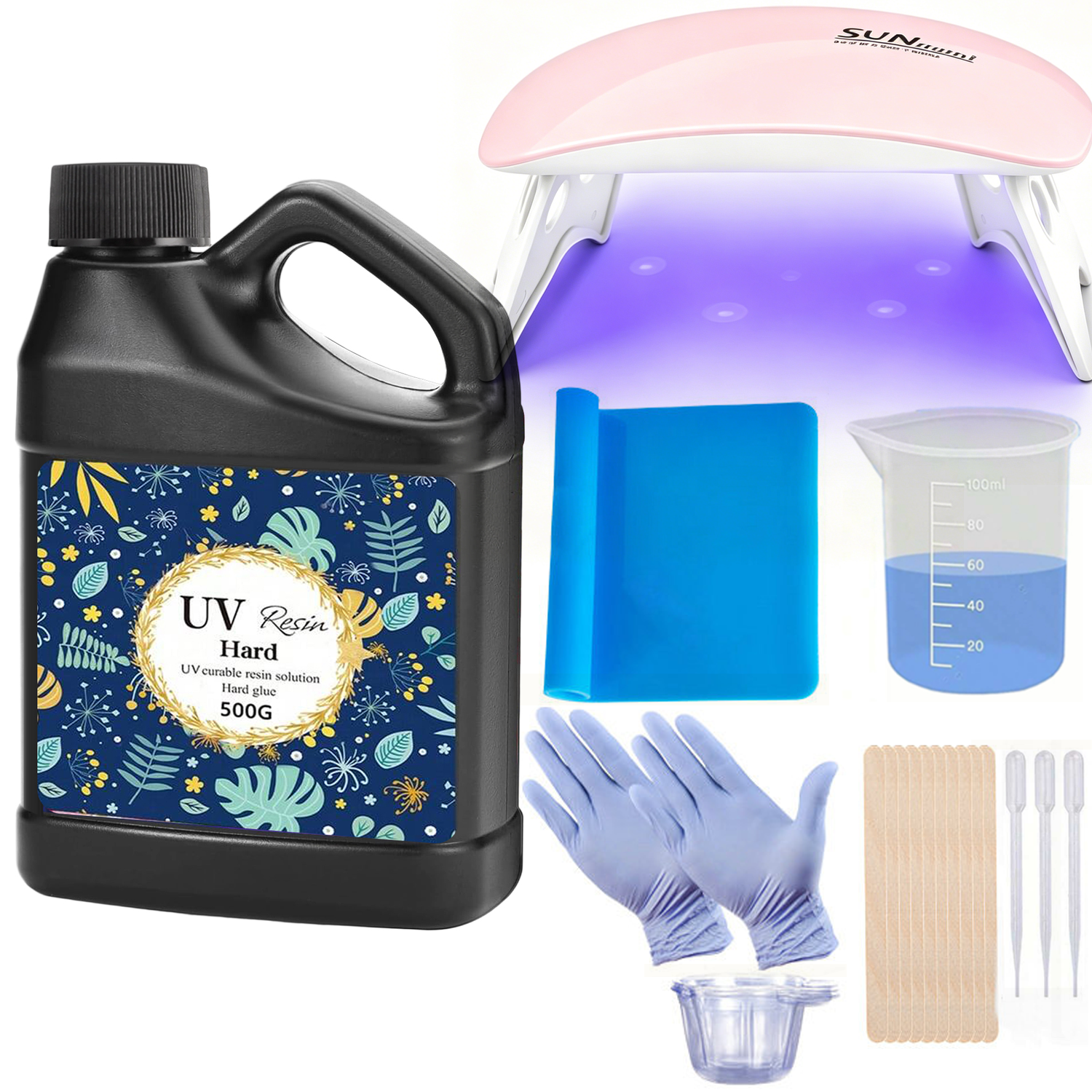 Crystal Clear&Low Odor,UV Ligh - Epoxy Uv Resin Kit ulasan dan harga