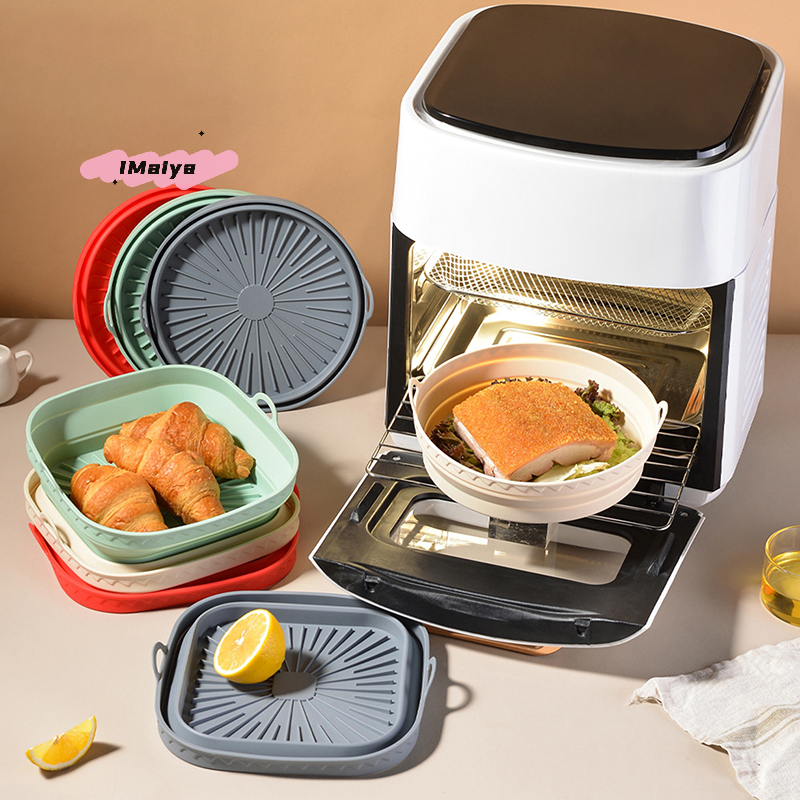 Square Foldable Air Fryer Sili - Silicone Mold Tray ulasan dan harga
