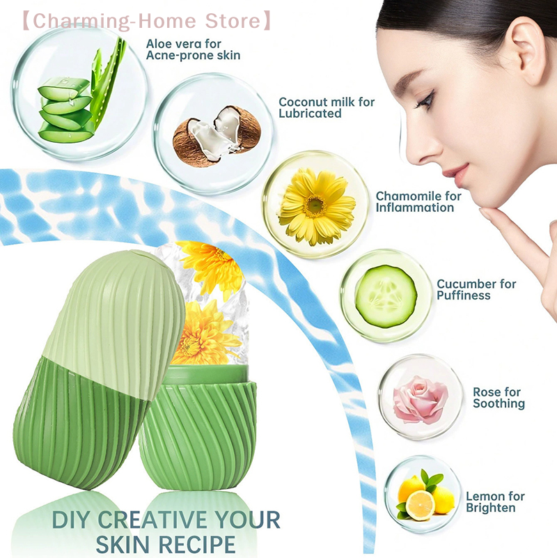 【M】One Silicone Ice Face Rolle - Silicone Mold Tray ulasan dan harga