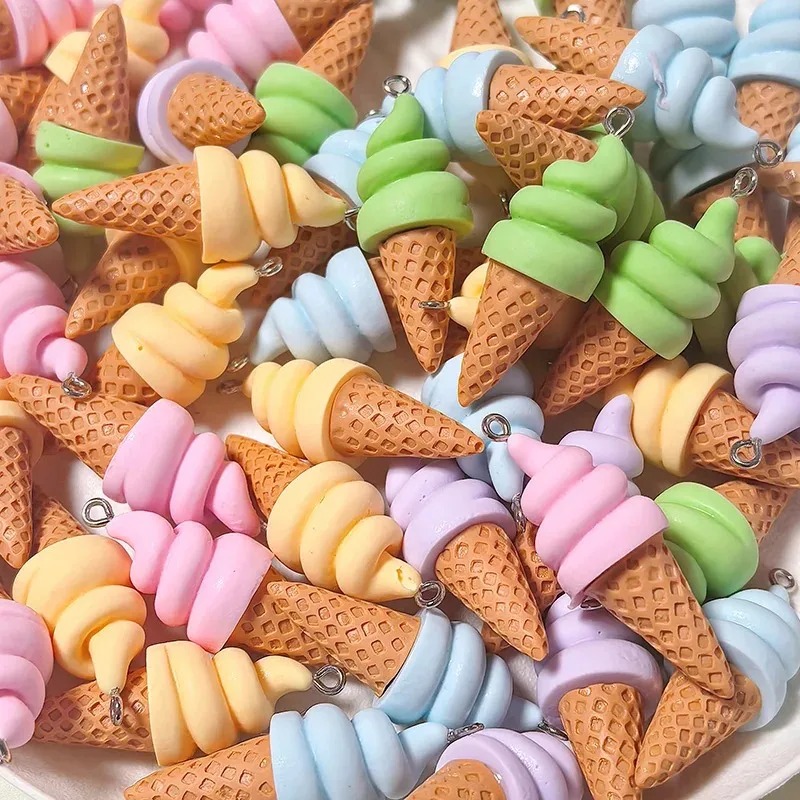 10Pcs Summer Fruit Ice Cream R - Resin Crafts Diy ulasan dan harga