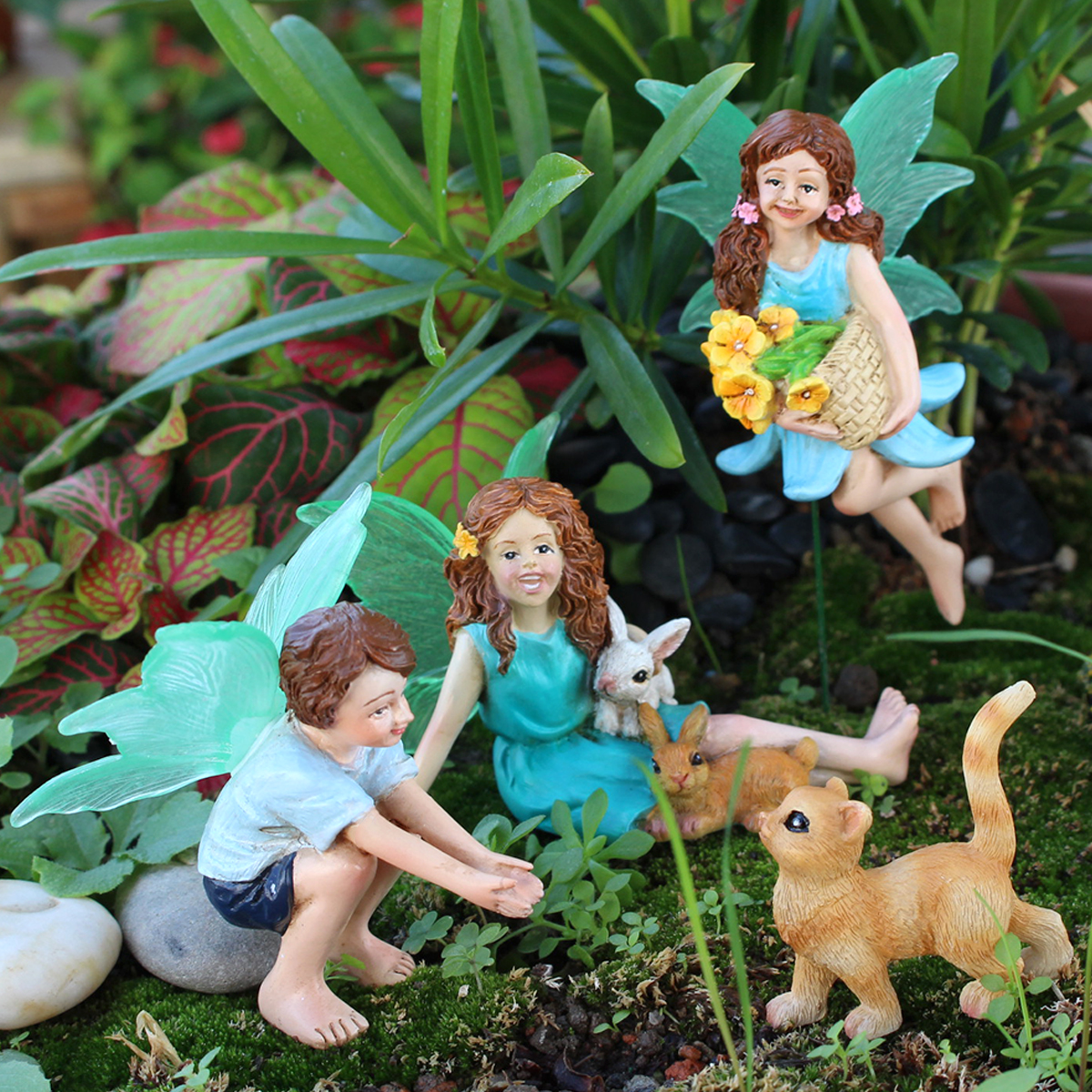 4pc Flower Fairy and Animal Pa - Resin Craft Ideas ulasan dan harga