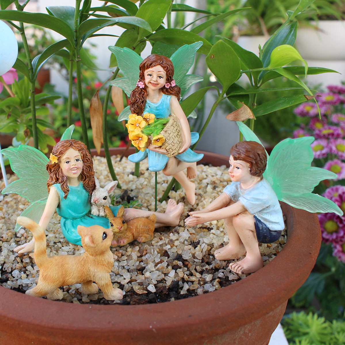 4pc Flower Fairy and Animal Pa - Resin Craft Ideas ulasan dan harga