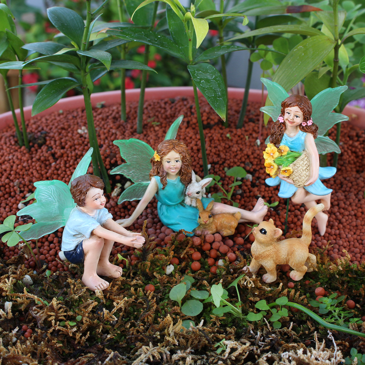 4pc Flower Fairy and Animal Pa - Resin Craft Ideas ulasan dan harga