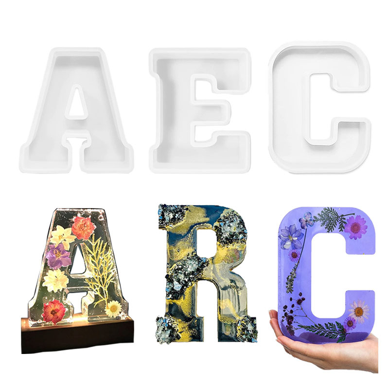 1pc A-Z Letter Silicone Molds  - Resin Craft Ideas ulasan dan harga