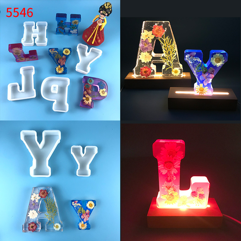 1pc A-Z Letter Silicone Molds  - Resin Craft Ideas ulasan dan harga