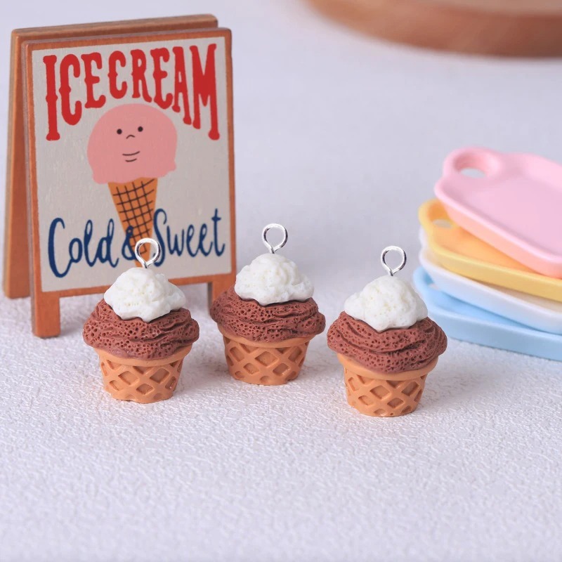 10Pcs Adorable 3D Simulated Ic - Resin Crafts Diy ulasan dan harga
