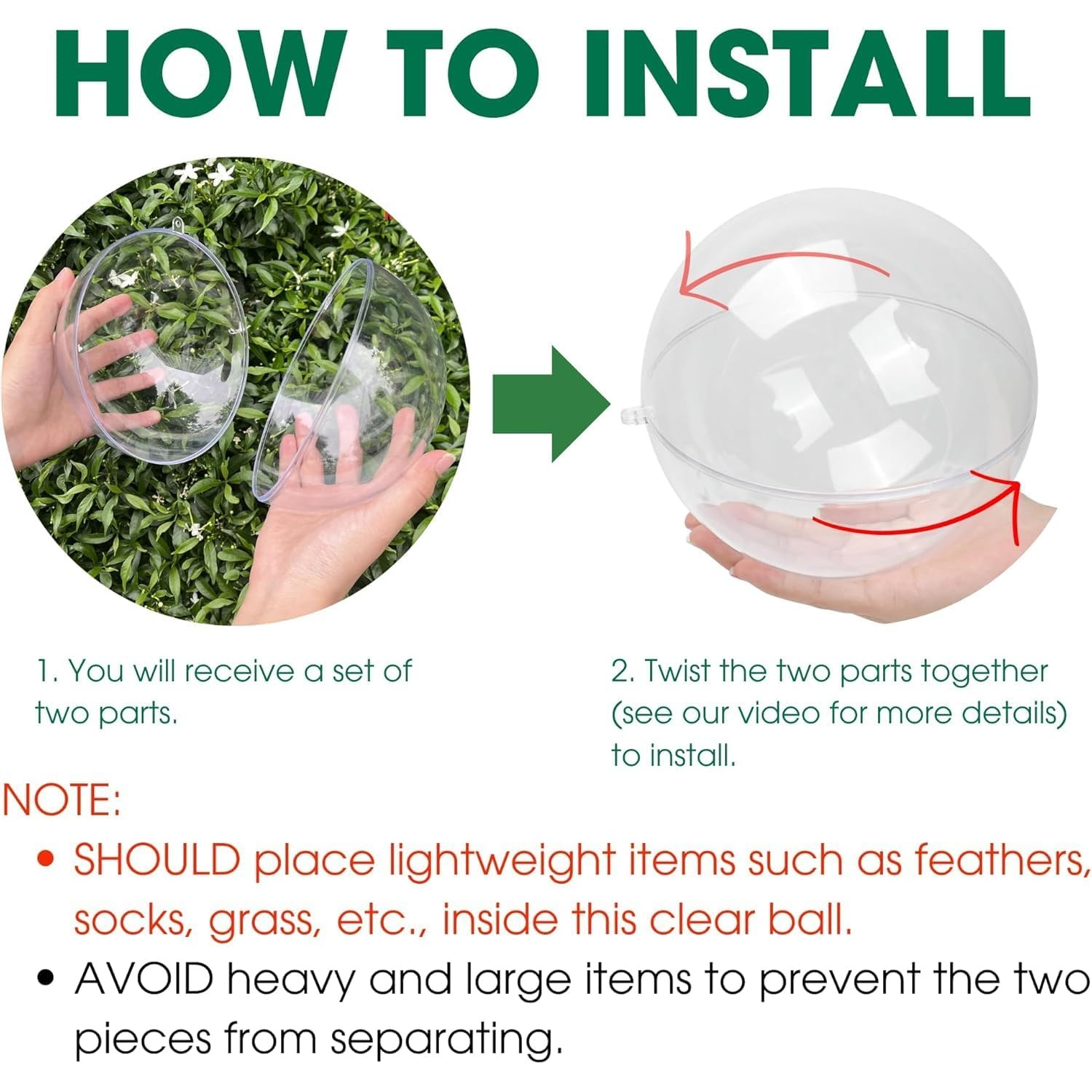 Fillable Clear Ornament Ball,  - Dome Mold Clear ulasan dan harga