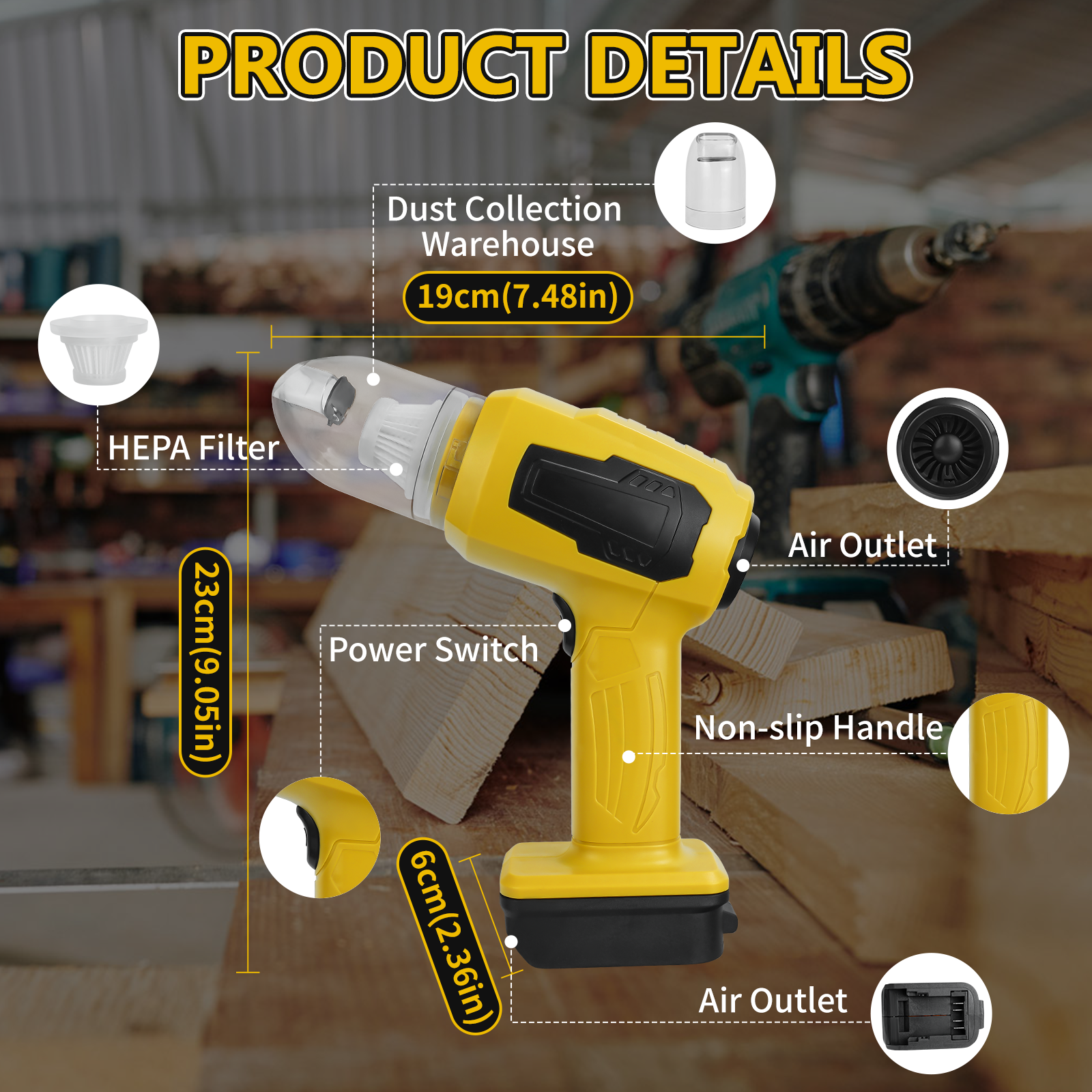 Handheld Car Vacuum Cleaner 2- - Vacuum Chamber Small ulasan dan harga