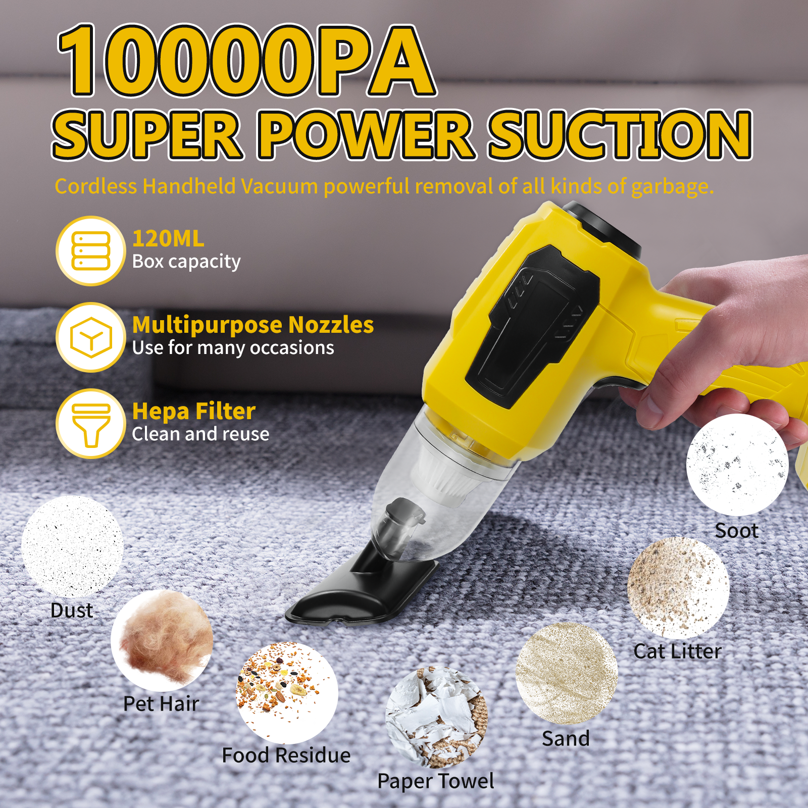 Handheld Car Vacuum Cleaner 2- - Vacuum Chamber Small ulasan dan harga