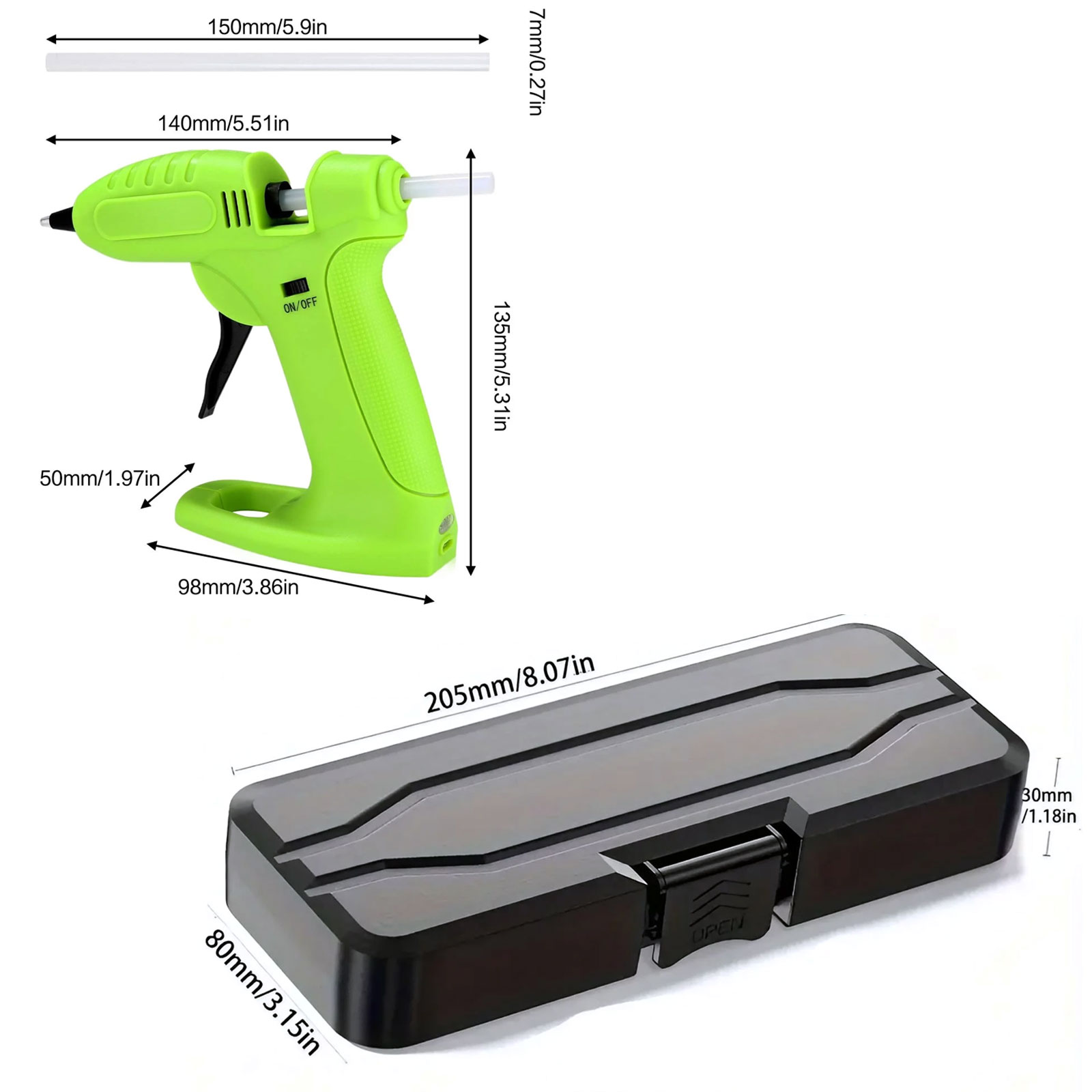 Cordless Hot Glue Gun (Fast-He - Heat Gun Small ulasan dan harga