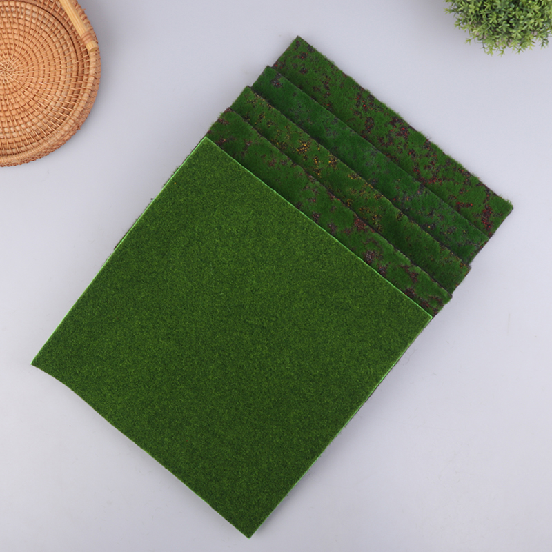 1Pcs Grass Mat Green Artificia - Terrarium Moss Art ulasan dan harga