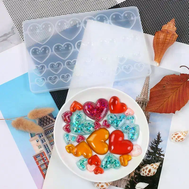 Silicone Mold Heart Shape Pend - Resin Craft Workshop ulasan dan harga