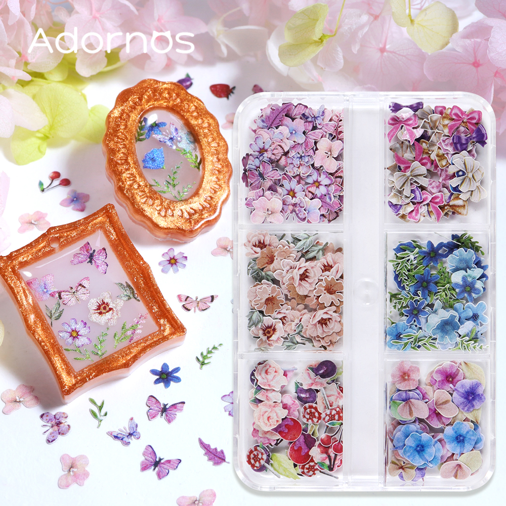 180pcs/box Wood Pulp Flowers C - Resin Craft Ideas ulasan dan harga