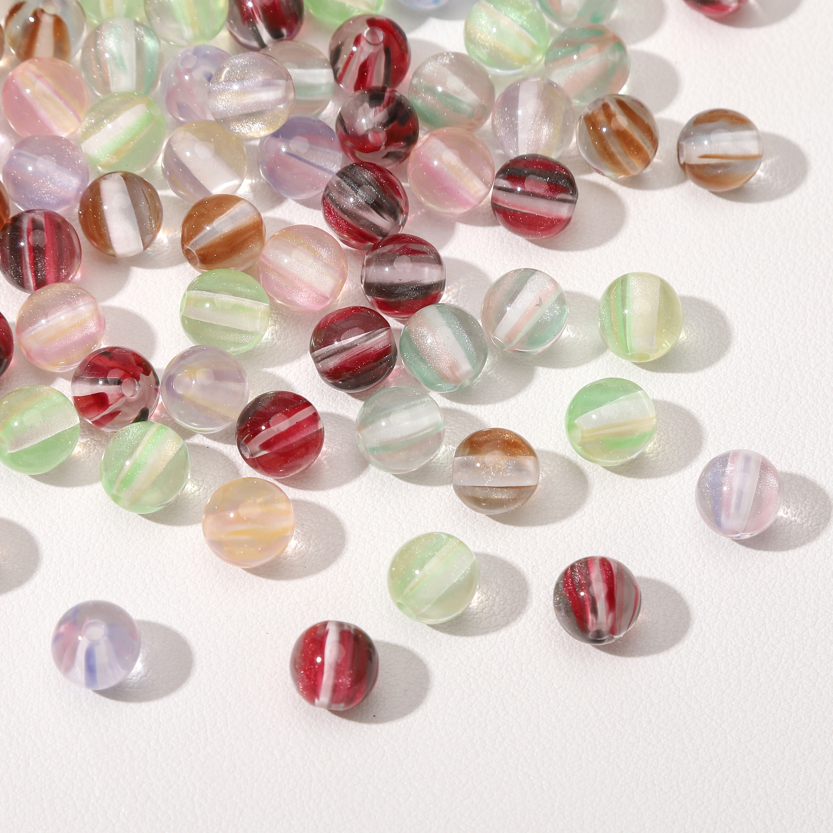 8mm 100Pcs Colorful Round Resi - Resin Crafts Diy ulasan dan harga