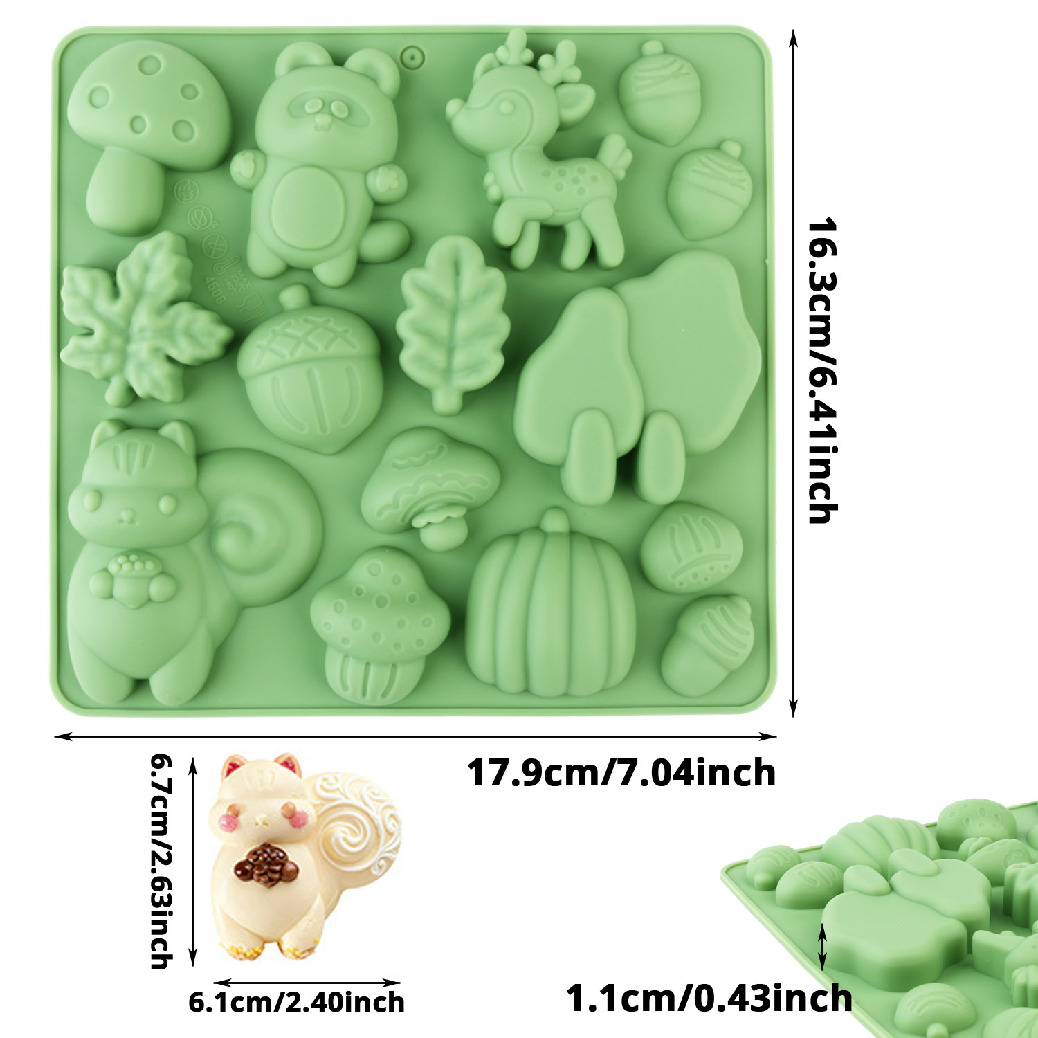 1 Silicone Cake Mold in the Sh - Resin Craft Supplies ulasan dan harga