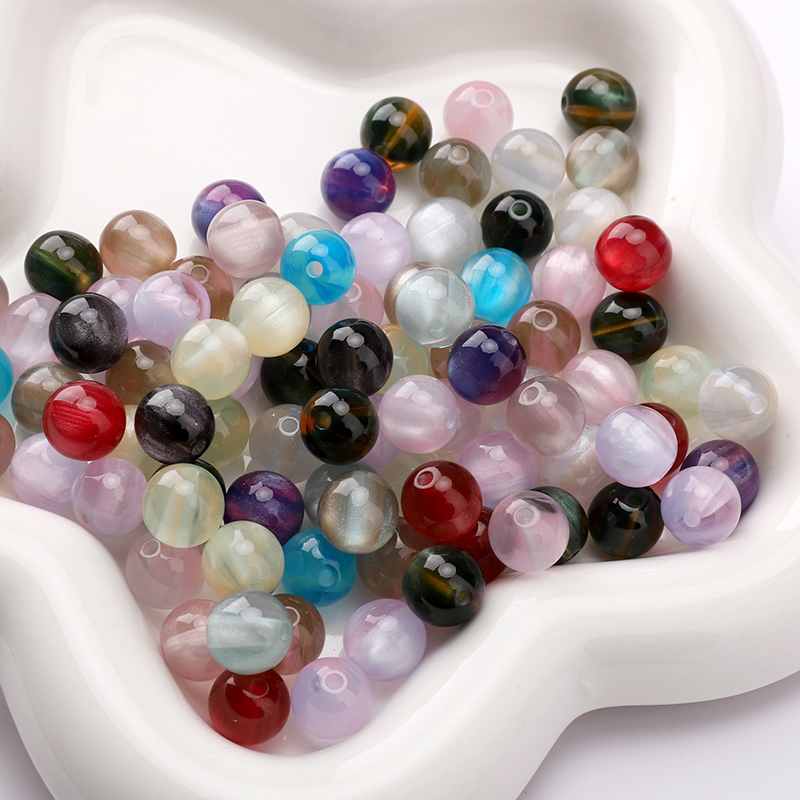 10mm 10pcs Resins Cat Eye Bead - Resin Craft Projects ulasan dan harga
