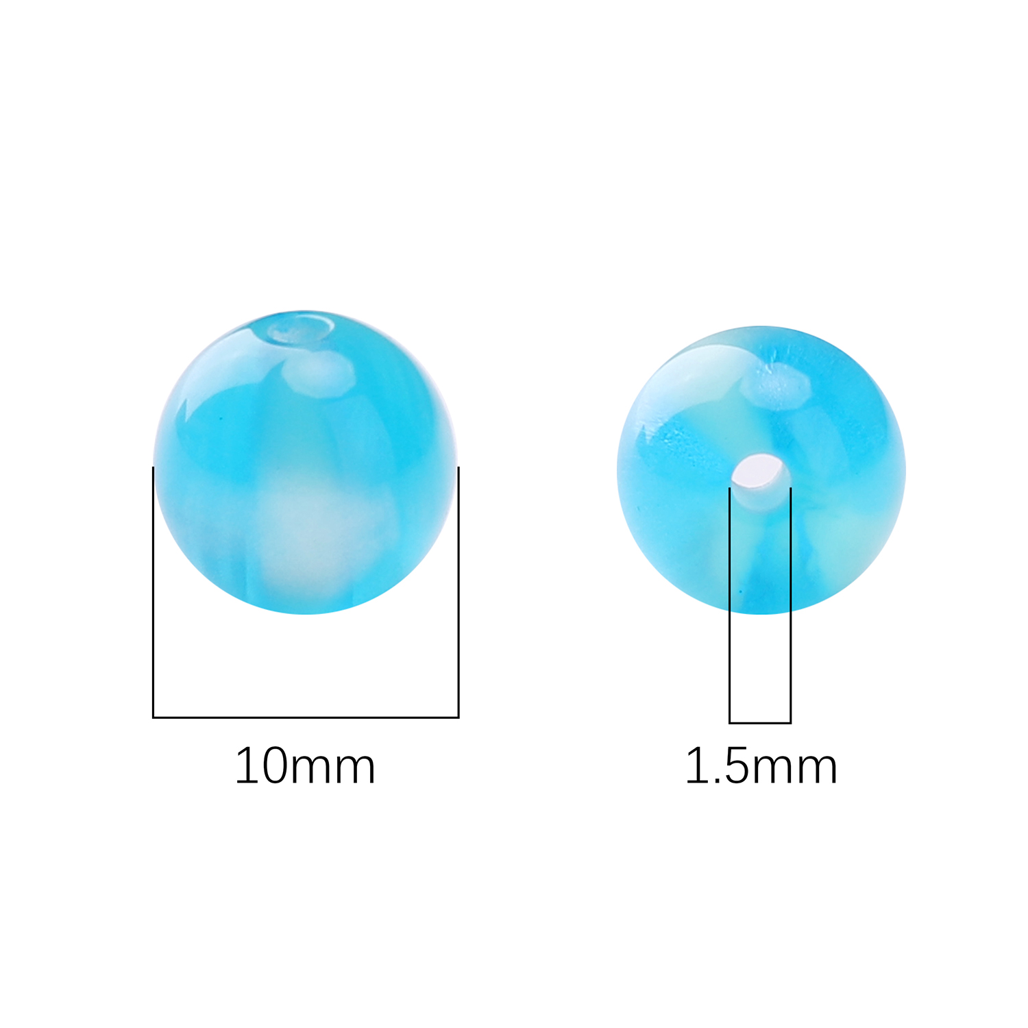 10mm 10pcs Resins Cat Eye Bead - Resin Craft Projects ulasan dan harga