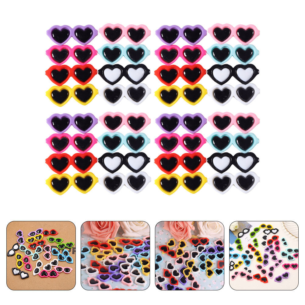 50Pcs Delicate Glasses Resin C - Resin Craft Supplies ulasan dan harga