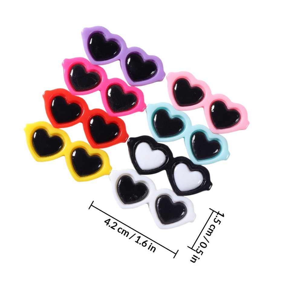 50Pcs Delicate Glasses Resin C - Resin Craft Supplies ulasan dan harga