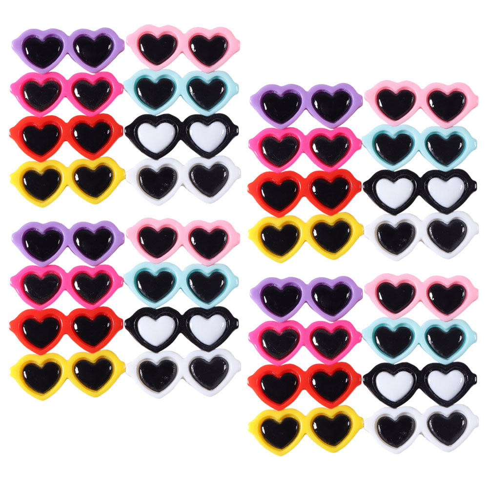 50Pcs Delicate Glasses Resin C - Resin Craft Supplies ulasan dan harga