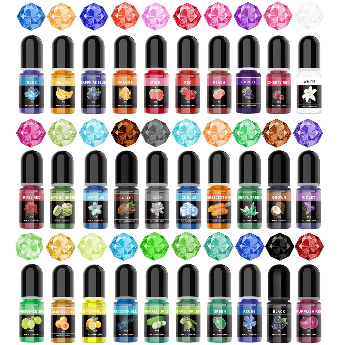 5ml/Bottle Epoxy Resin Pigment - Resin Pigment Set ulasan dan harga