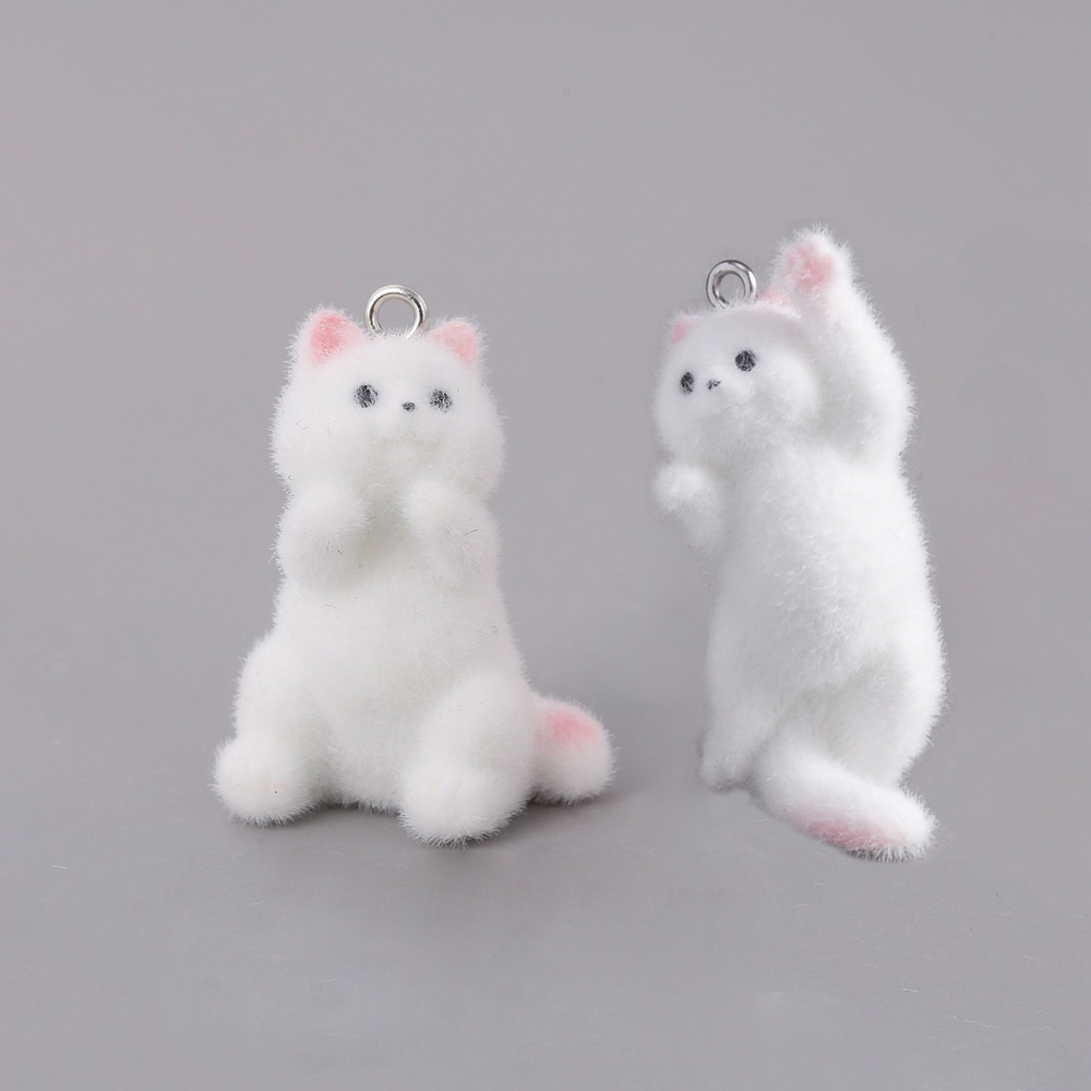 2pcs Flocking Little Cat Resin - Resin Craft Projects ulasan dan harga